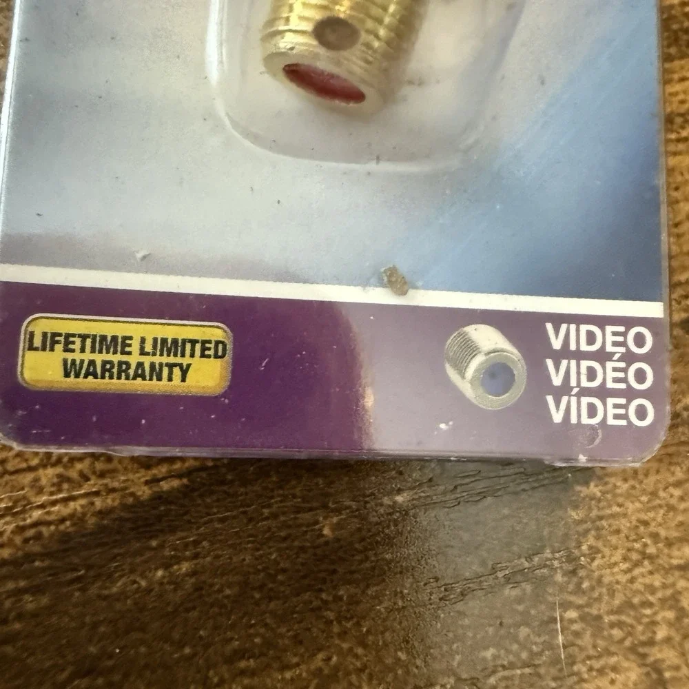 Monster 1‎ Ghz Coax F adapter   140066-00 FS Gold Video 5-1000 MHz NEW